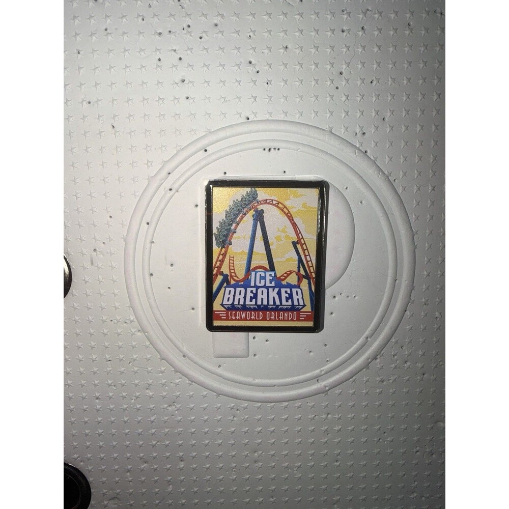 Seaworld Orlando Ice Breaker Poster Pin Trading Busch Gardens